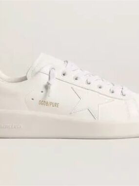 Golden Goose Pure Star Leather White Star Sneakers